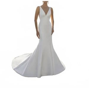 NEW COSMOBELLA mikado fit and flare dress in ivory